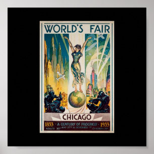 Póster Fair Century do Progresso 3 do Mundo de poster-Chi