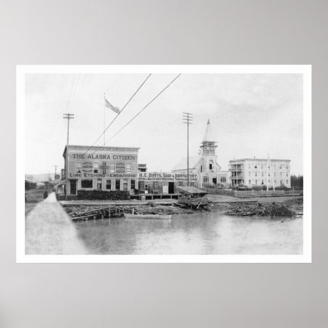 Póster Fairbanks Alaska Citizen 1910 (Frente)