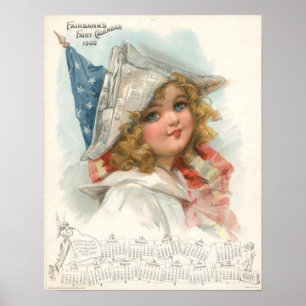Póster Fairbanks Calendar 1900