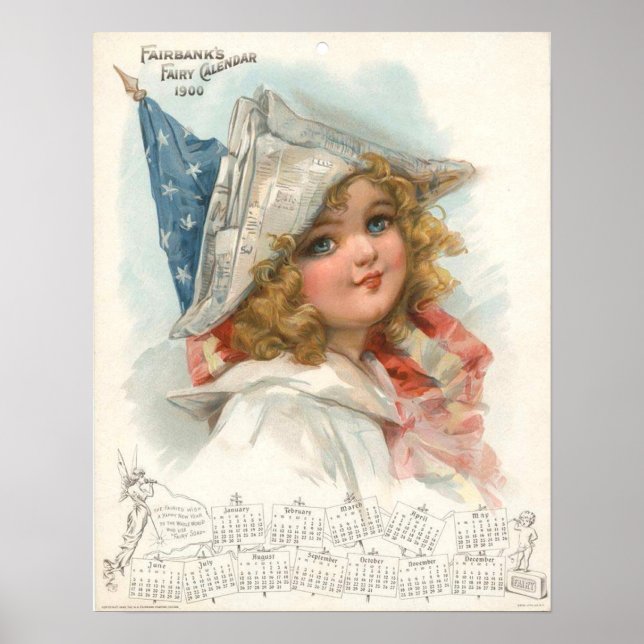 Póster Fairbanks Calendar 1900 (Frente)