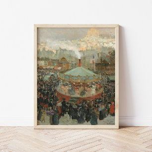 Poster Fairground Louis Abel-Truchet