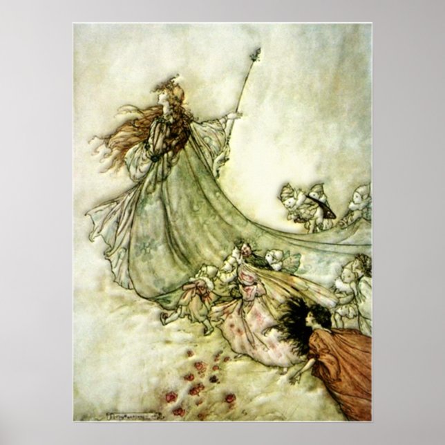 Poster Fairies - Arthur Rackham (Frente)