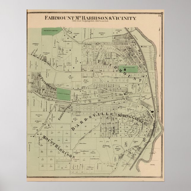 Póster Fairmount, Monte Harrison, Ohio (Frente)