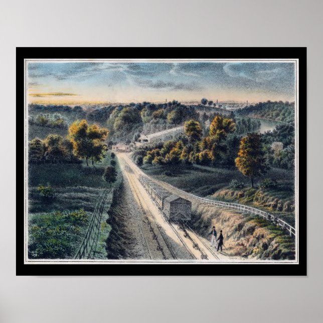 Poster Fairmount Park Columbia Railroad Philadelphia PA (Frente)