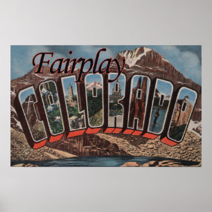 Poster Fairplay, Colorado - grandes cenas da letra