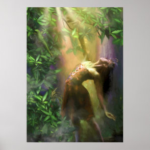 POSTER FAIRY DANCER DANCING IN THE LIME LIGHT