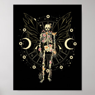 Poster Fairy Grunge Fairycore Aestética Butterfly Skeleto