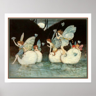 Poster "Fairy Island" cerca de 1916, por Ida Outhwaite