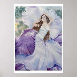 Poster Fairy of the Irises
