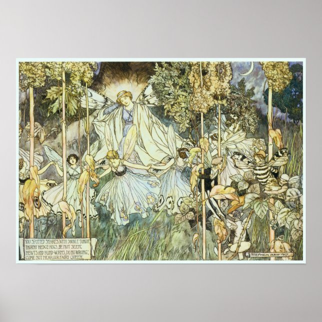 Póster Fairy Queen Victorian Art (Frente)