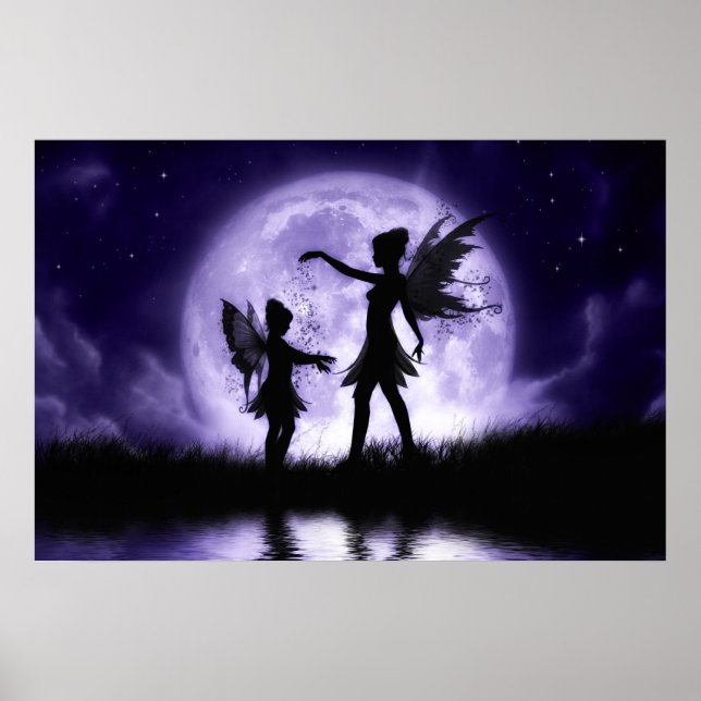 Poster Fairy Sisters Canvas Imprimidas por Julie Fain (Frente)