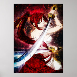 Poster Fairy Tail Erza Scarlet