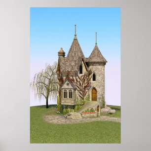 Poster Fairytale Castle Perfect Birthday e Fantasy Gift