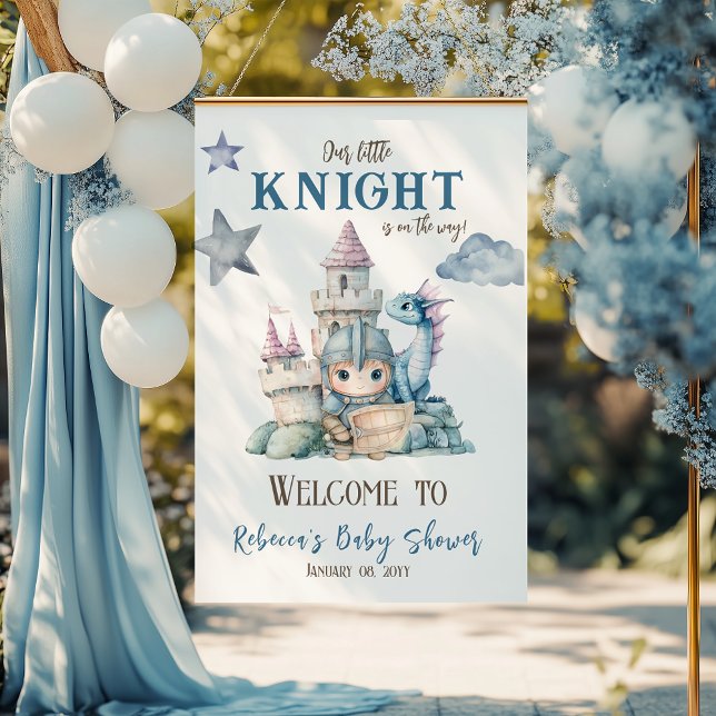 Poster Fairytale Dreamy Dragon Knight Chá de fraldas Bem- (Criador carregado)