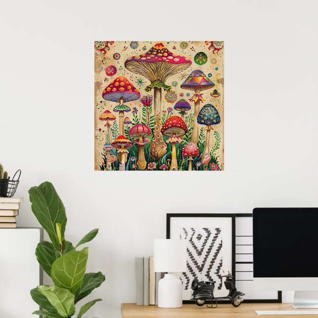 Poster Fairytale Mushroom (Escritório em casa)