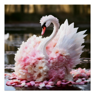 Póster Fairytale swan