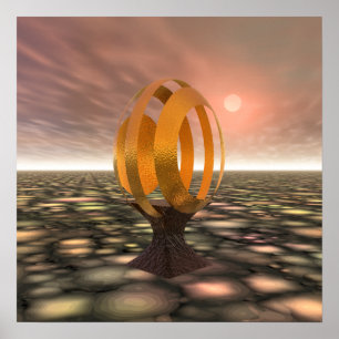 Póster faísca do ovo 3D!