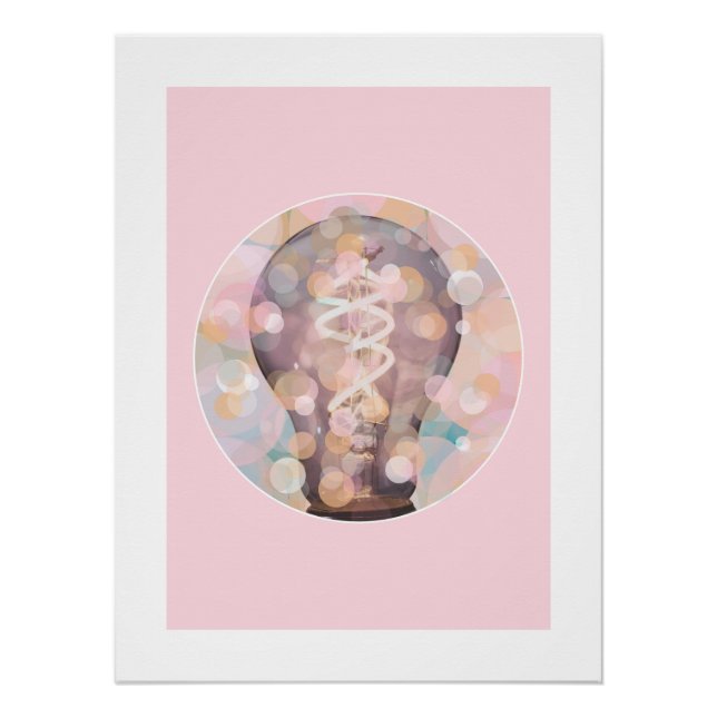 Póster Faíscas das lâmpadas (Frente)