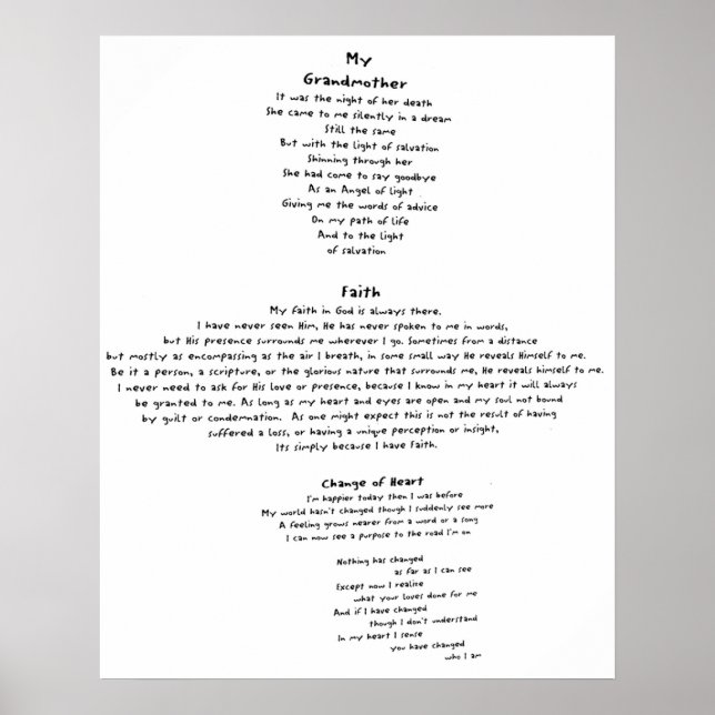 Póster Faith (Frente)