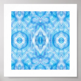 Poster Faith Abstract Light Blue White Watercolor Art
