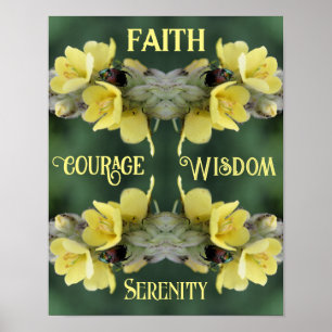 Poster Faith Beetle Abstrato Inspirational