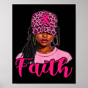 Poster Faith Black Women Afro Christian Break Cancer Awa