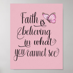 Poster Faith Butterfly