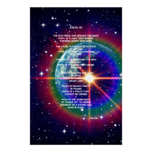 Póster Faith é Poem Poster