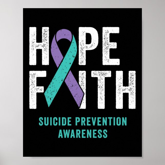 Poster Faith Esperava Que A Prevenção Do Suicídio Consent (Frente)