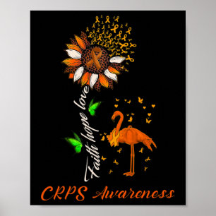 Poster Faith Hope ama Conscientização das Crianças Mês Gu