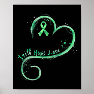 Poster Faith Hope ama Fita Verde Saúde Mental Awarene