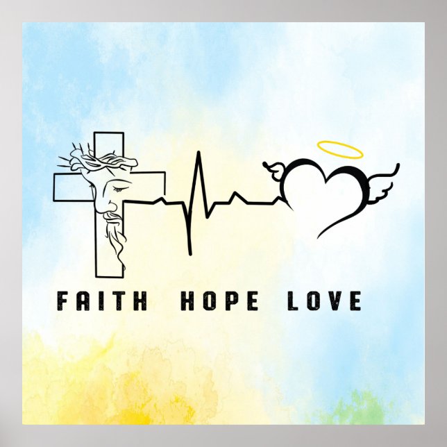 Poster Faith Hope Love (Frente)