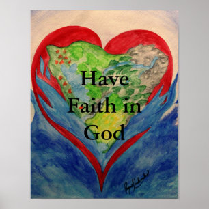 Póster Faith in God