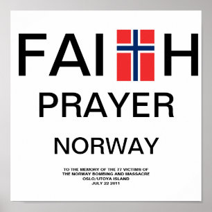 PÓSTER FAITH ORAR NORUEGA