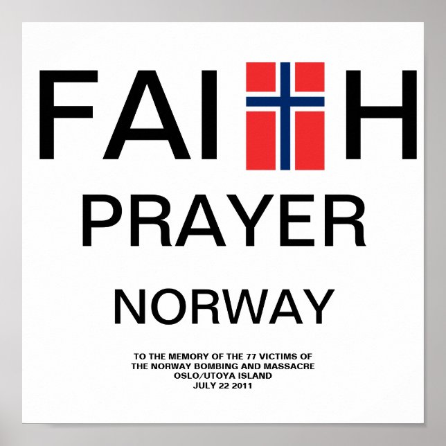 PÓSTER FAITH ORAR NORUEGA (Frente)