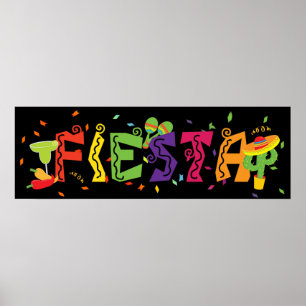 Poster Faixa De Festa Colorida Cinco De Maio