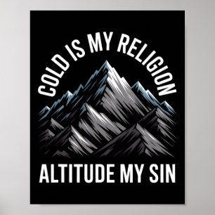 Poster Faixa de Montanhas de Aventura Vintage Picos de Es