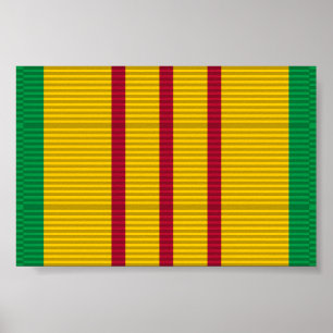 Poster Faixa de Opções da Medalha dos Serviços do Viet