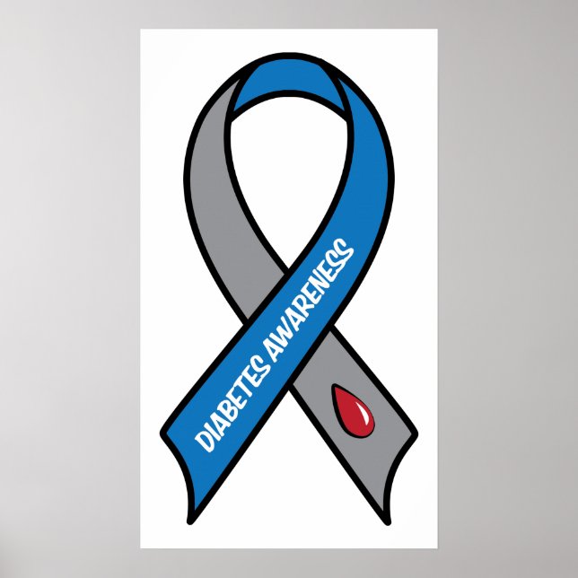 Poster Faixa de Sensibilização do Diabetes (Frente)
