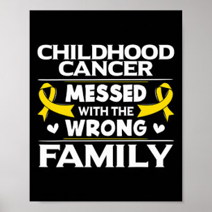 Poster Faixa de Sensibilização Dourada - Presente para Ca