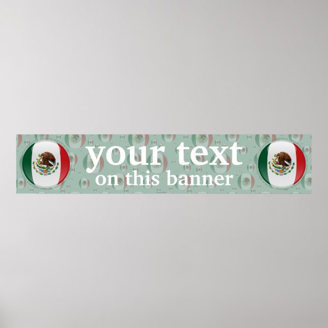 Poster Faixa de Sinalizador de Bolhas do México (Frente)