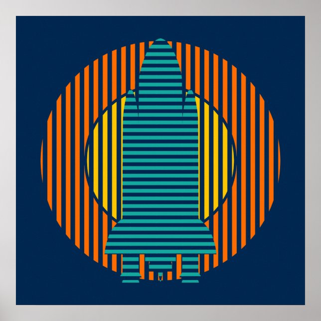 Póster faixas de foguetes-sol (Frente)