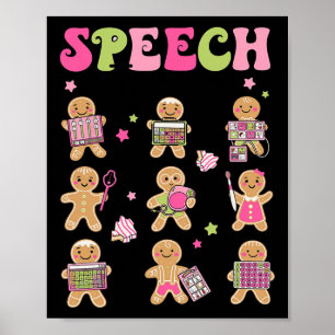Poster Fala Divertida Terapia Gingerpão Cookies SLP Chris