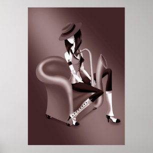Poster "Fala fácil" - Inspirado no Jazz