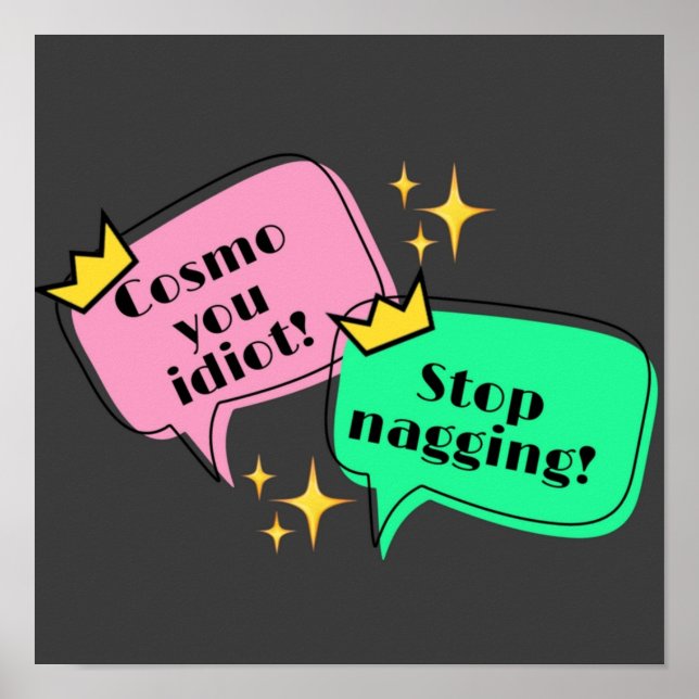 POSTER FALANDO BOLHA WANDA COSMO (Frente)