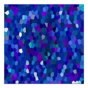 Póster Falando geometricamente em mosaico...