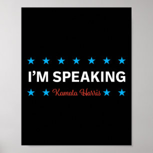 Poster Falando Kamala Harris
