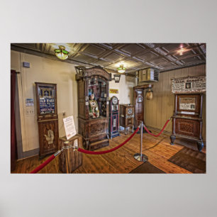 PÓSTER FALANDO NO JOGO DE ARCADE PENNY ARCADE DO FORTUNE 