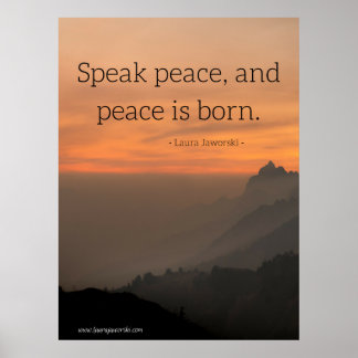 Póster Falar Paz