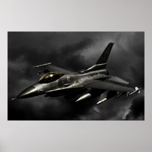 Poster Falcão F-16 de combate